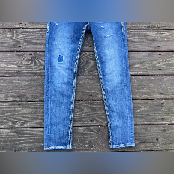 Rock Revival Women’s Blue Sukie Skinny Low Rise Jeans  Streetwear Grunge|Size:28 - Picture 5 of 16